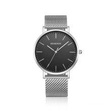 Classic Mesh Straps 316L Stainless Steel Quartz Watches for Men